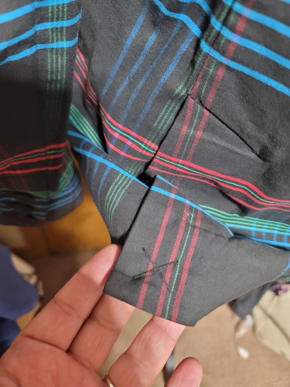 CABI Plaid Blazer Jacket Black Multi-Color Check Women's Size Medium - Picture 7 of 10
